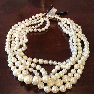 JCrew Statement costume pearl necklace